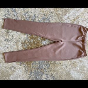 Nude split hem leggings